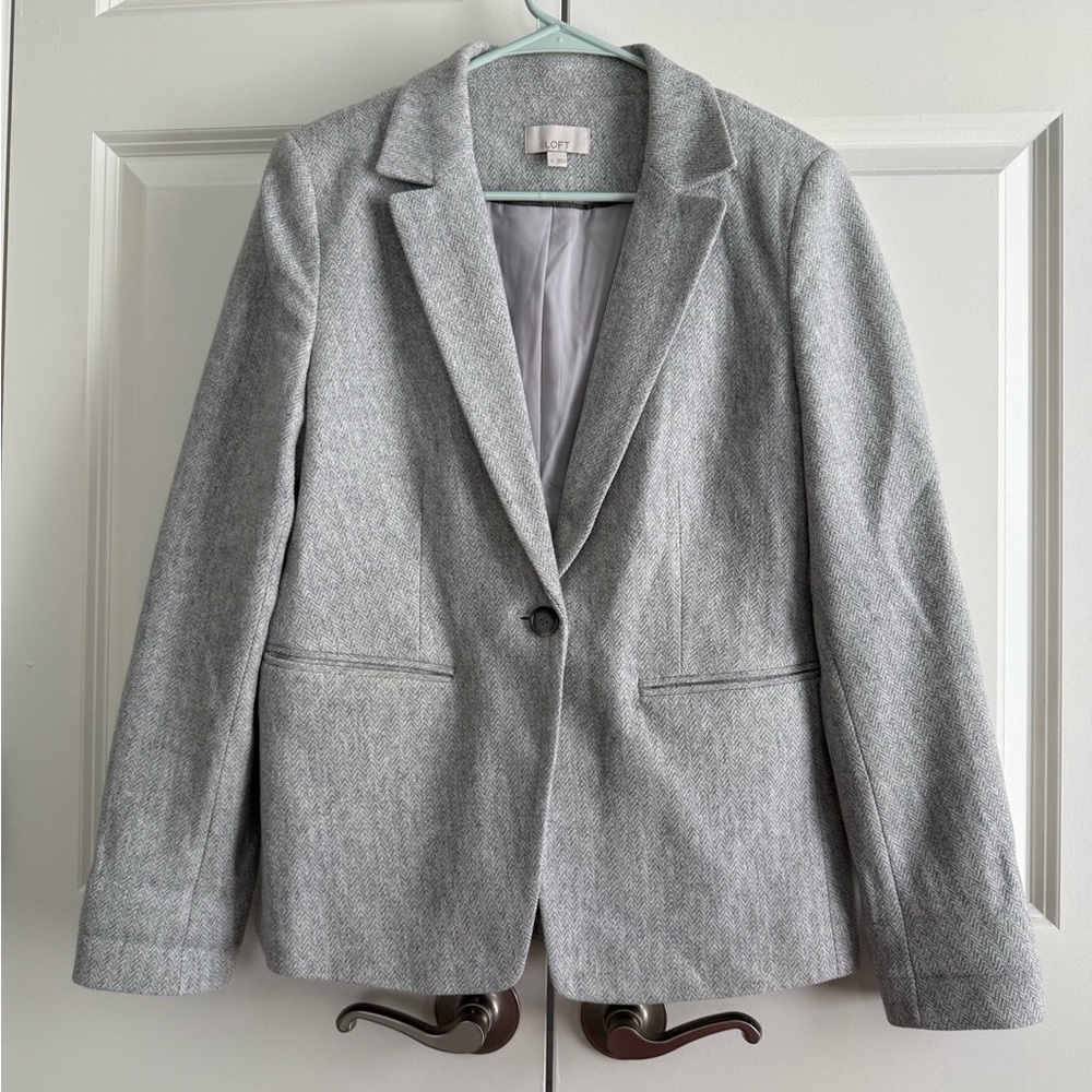 LOFT Gray Blazer - image 1